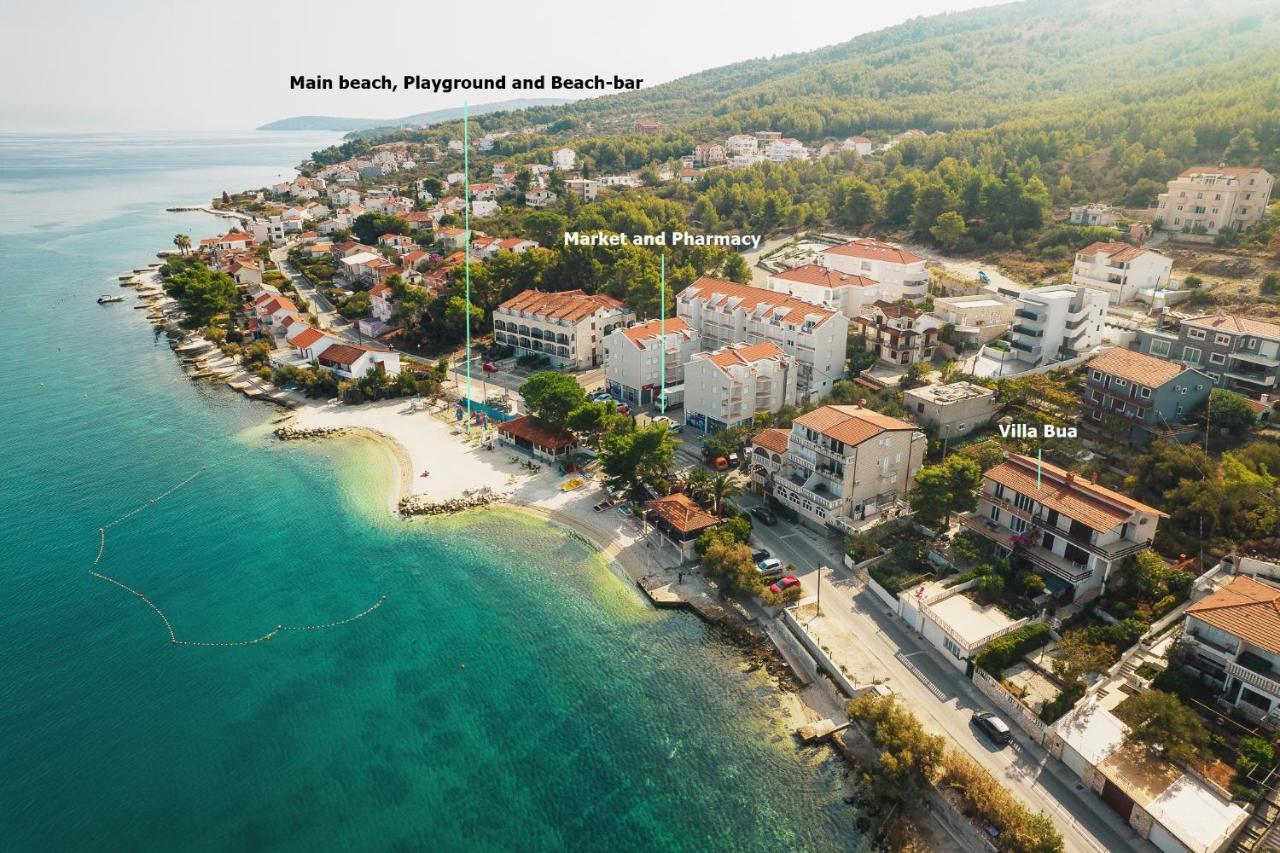 Villa Bua - Beautiful Seafront Apartments Trogir Exterior foto
